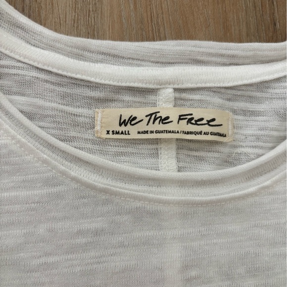 We The Free Cream Long Sleeve Top with Glam Sleeves in size small - Picture 5 of 7